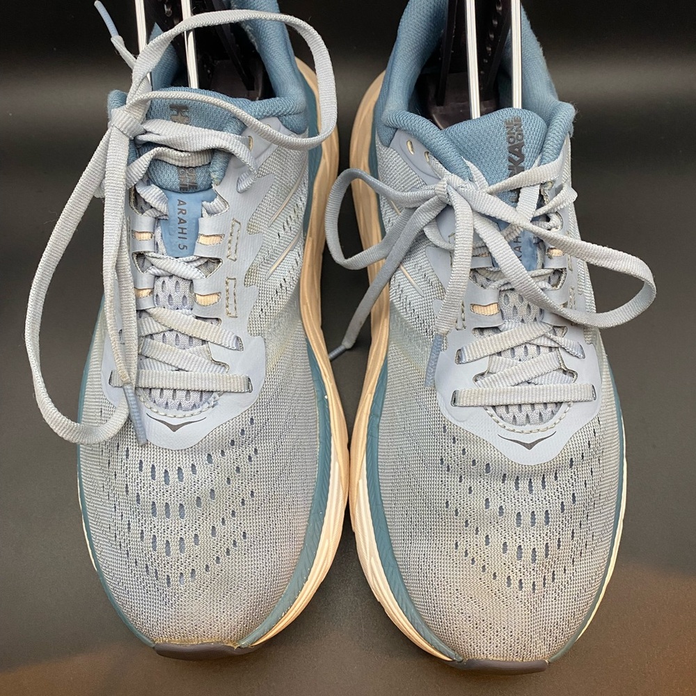 Hoka Blue and Tan Women's Sneakers - Picture 5 of 10